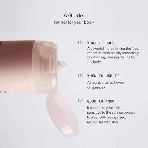 Versed Press Restart Retinol Body Lotion - Cocoa Butter + Squalane Moisturizer for Dry Skin - Firming Body Retinol to Smooth Texture & Brighten Skin - Body Breakout Treatment (8 oz)