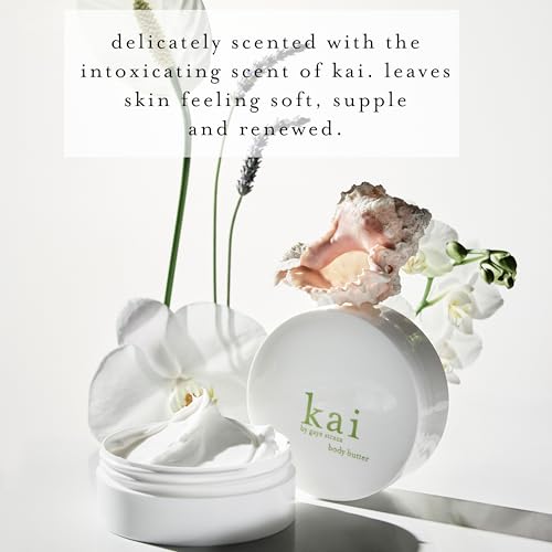 kai body butter ? a beautifully whipped souffl? body cream scented with fresh & light gardenia wrapped in white exotics, 6.4 oz | soft, glowing skin, vegan, clean. inspired by memories of Hawaii