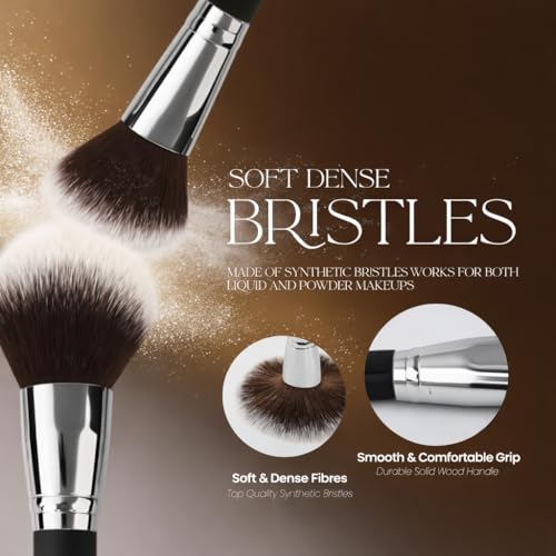 12-Piece Makeup Brush Set with Storage Case | Synthetic Bristles