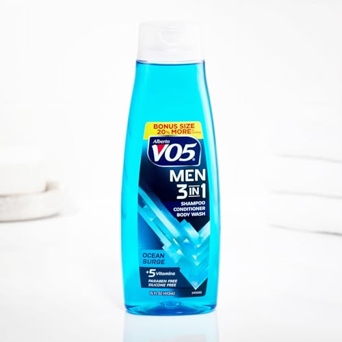 VO5 3-in-1 Shampoo Conditioner Body Wash, Ocean Surge, 15 oz