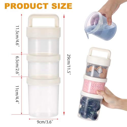 Hoowen 3-Tier Stackable Laundry Detergent Organizer with Handle
