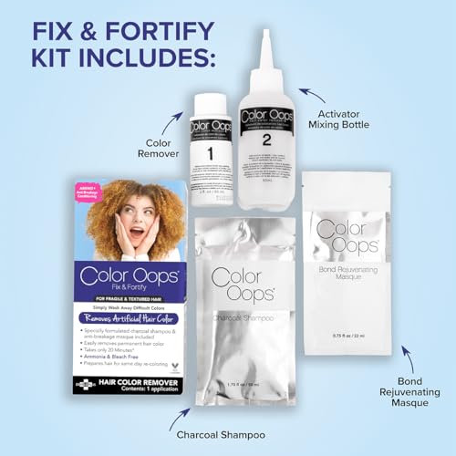 Color Oops Fix & Fortify Hair Color Remover Kit