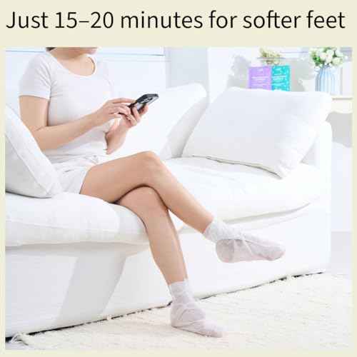 Relaxing Aroma Foot Mask 6 Pairs | Natural Scent | Soothes & Restores Dry Feet | Hydrating Treatment for Cracked & Rouch Heels | Korean Skincare (Lavender + Peppermint)