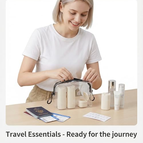 TSA Approved Travel Cream Dispenser Bottles Set - 5pc