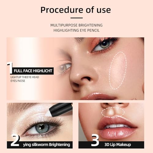 FeiCuiYun Monochrome Cream Glitter-Shimmer Eyeshadow Stick Palette - Dark Brown A06