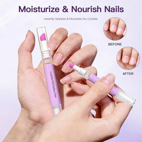 Auriscope 2-in-1 Cuticle Oil Pusher Pen with Ceramic Tip and Lavender Oil