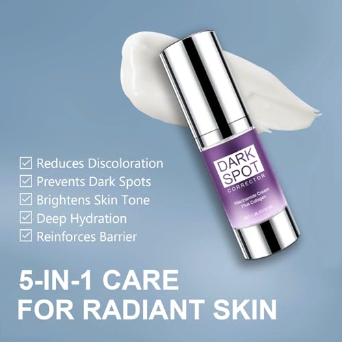 Dark Spot Corrector & Remover for Face & Body ? Gentle Formula for Dark Spots, Uneven Skin Tone, Age Spots & Melasma ? with Niacinamide, Hydrolyzed Collagen & Hyaluronic Acid ? 1.06 FL OZ