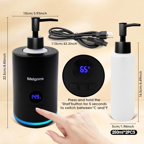 Meigons Massage Oil Warmer with Dual Bottle Dispenser