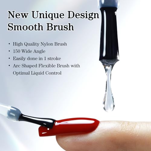 Double Rhythm 2-Piece No Wipe Gel Top and Base Coat Set - 15ml Clear Gloss