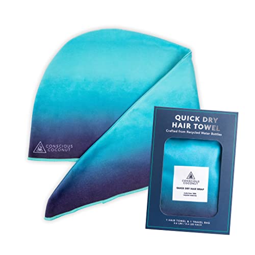 Conscious Coconut Quick Dry Hair Towel – Frizz-Free, Recycled