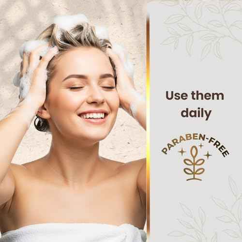 Tio Nacho Ultra-Moisturizing Frizz Control Shampoo and Conditioner Set with Organic Coconut Oil and Royal Jelly for Deep Hydration, Anti-hair loss products for healthier-looking hair, 14 fl oz Each