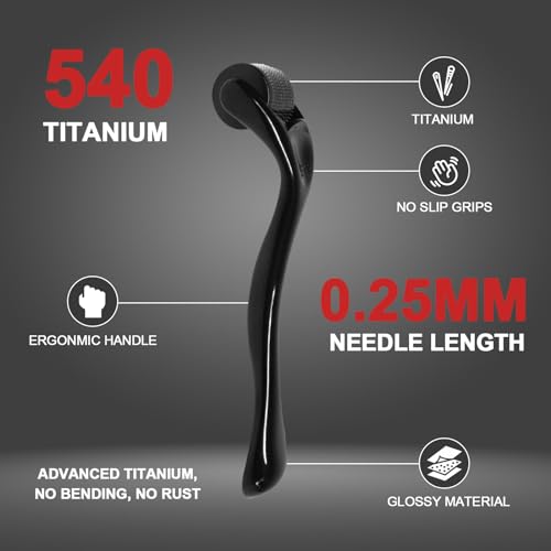 540 Titanium Derma Roller 0.25mm for Home Skincare