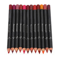 12Pcs Lip Liner Contour Pencil, Lip Liner Contour Pencil Matte Lipstick Set for Beauty Lovers Lipstick Pencil Makeup Tool Set Lip Contour Pencil Matte Lipstic
