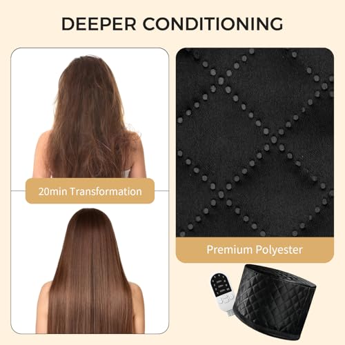 Thermal Deep Conditioning Heat Cap - 10-Level Temperature Control