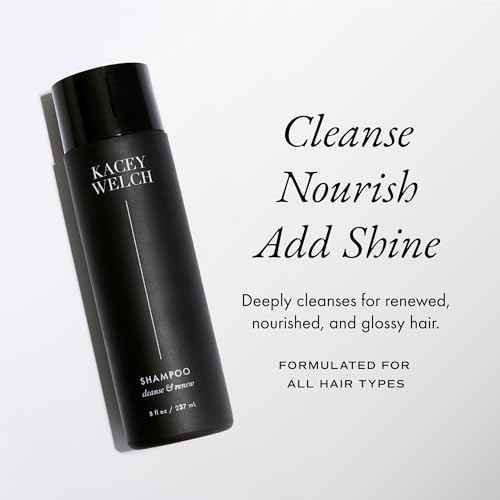 Kacey Welch Cleanse & Renew Shampoo ? Deep-Cleansing, Baobab-Infused Hydration for Soft, Shiny Hair ? Sulfate-Free, Color-Safe, Anti-Frizz, Professional Hair Reset ? 8 oz