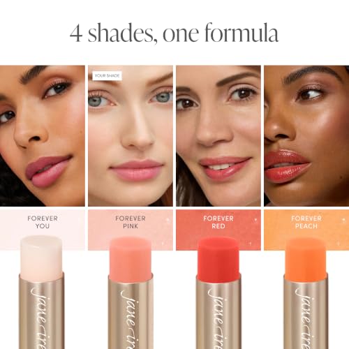 Jane Iredale Just Kissed Lip & Cheek Stain Forever Pink PH-Activated Hydrating Natural Color