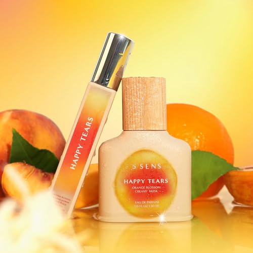 5 SENS Happy Tears Eau de Parfum Travel Spray - 10 mL Warm Floral Fragrance