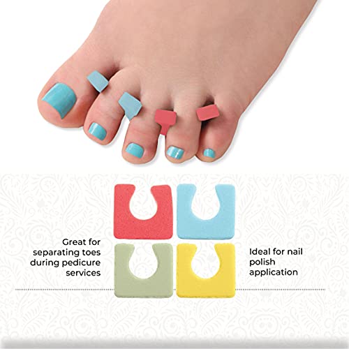 ForPro Foam Toe Separators for Pedicure, 144-Count