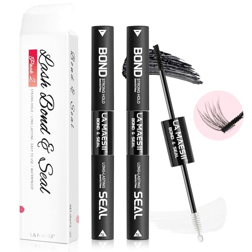 La Maesii Lash Bond and Seal - Waterproof Cluster Lash Glue Pack 2