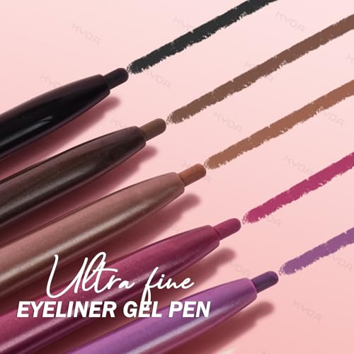 KYDA Gel Eyeliner Pencil 2 Pack - Waterproof Matte Eye Liner