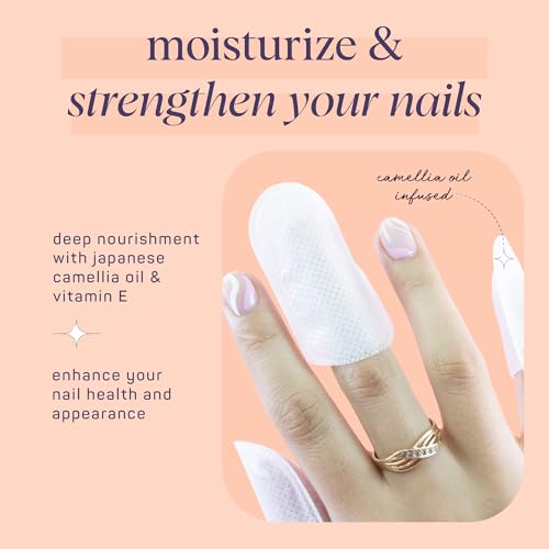 SpaLife Japanese Camellia Oil & Vitamin E Nail Cuticle Wraps (60 Count)