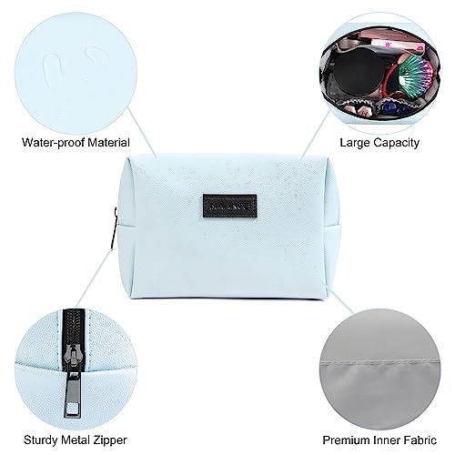 MAANGE Small PU Leather Makeup Bag for Travel - Versatile Pouch