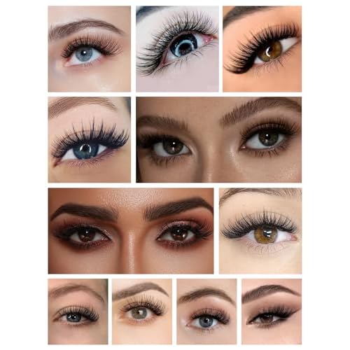 Lash Clusters Kit 640 Pcs, Eyelash Clusters Extensions Kit with Bond Glue & Remover, 9-16mm Individual Lashes D Curl Fluffy Wispy False Eyelashes (30D+40D+50D+60D Kit)