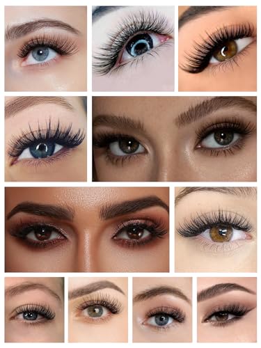 Lash Clusters Kit 640 Pcs with Glue & Remover – D Curl Eyelash Extensions