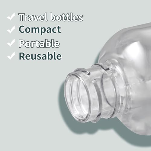 Tekson 3.4oz Travel Bottles - 5 Pack Leak-Proof TSA