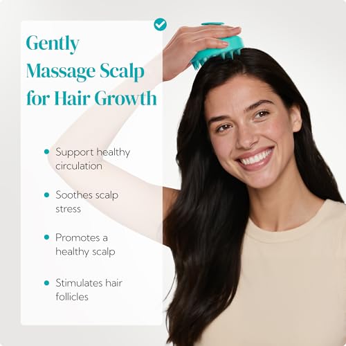 HEETA Hair Scalp Massager Brush 2 Pack, Soft Silicone