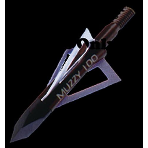 MUZZY 220 225-R Replacement Blades 100 Grain 3-Blade USA Made (6-Pack)