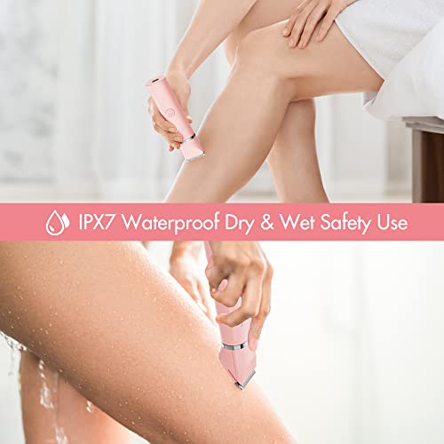 AIBRIT PRO Electric Bikini Trimmer for Women - 2-in-1 Wet & Dry Hair Removal