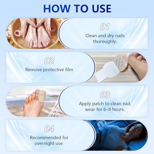 EOIRULA Toenail Patches - Fuss-Free Home Nail Care Set (21 Count)