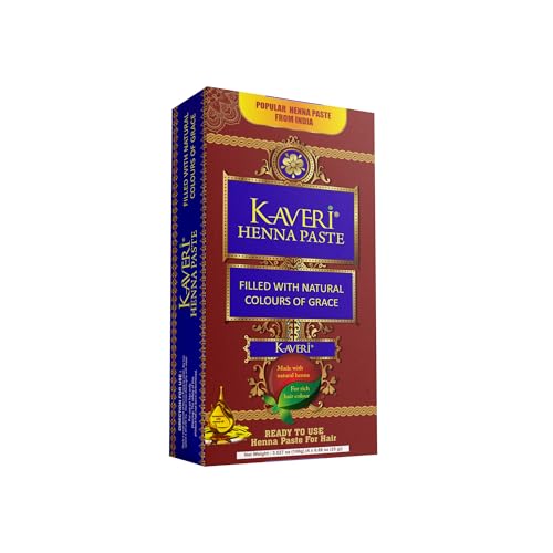 Kaveri Natural Henna Paste Cones for Bridal & Hair - Pack of 4