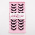 3D Faux Mink False Eyelashes, 10 Pairs Russian Volume Strip Lashes