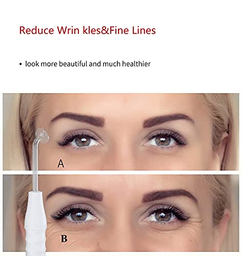 High Frequency Facial Wand Machine for Anti-Aging Skin Care with 5 Interchangeable Tips