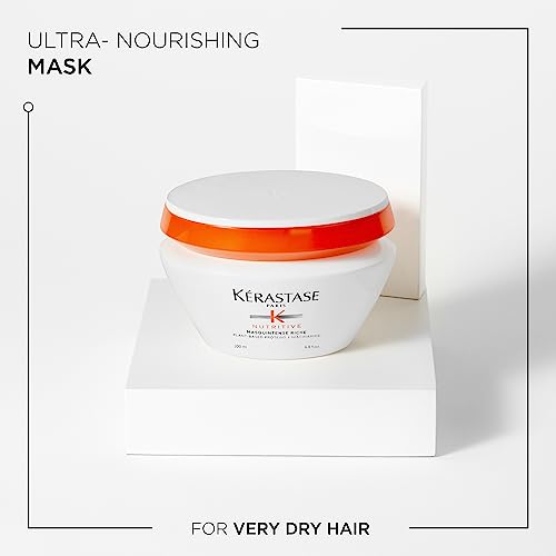 KERASTASE Nutritive Nourishing Mask | Moisturizes and Conditions For Hair With Irisome Complex Masquintense Old Packaging 6.8 Fl Oz