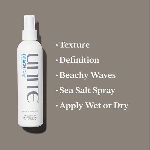 UNITE Hair ? BEACH Day ? Natural Sea Salt Spray ? Tousled Texture, Thickness, Definition, Waves, 8oz