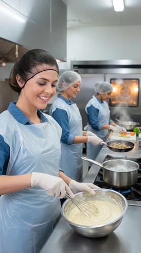 Disposable Hair Net Caps 100 Pack Black Food Service