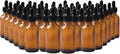 24-Pack 2oz Amber Glass Dropper Bottles for Essential Oils