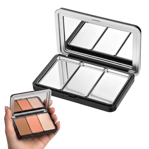 Magnetic Eyeshadow Palette with Mirror - Refillable Makeup Organizer