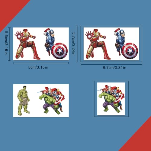 Avengers Temporary Tattoos 100-Sheet Pack for Kids Party Favors