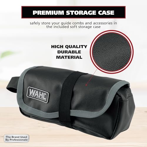 Wahl Edge Pro Corded Beard Trimmer & Detailer for Men - 8 Guide Combs