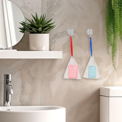 200 Pcs Soap Bag Handmade Bubble Mesh Bags Exfoliating Soap Pouch with Drawstring for Foaming and Drying Soft for Shower Body Facial Cleaning Tool Easy to Bubble and Store