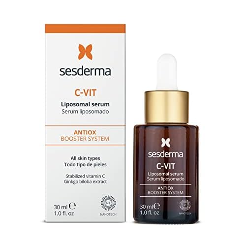Sesderma C-VIT Radiance Serum with Vitamin C, Brightens, Hydrates & Fights Signs of Aging, Antioxidant Formula, 1.0 fl oz