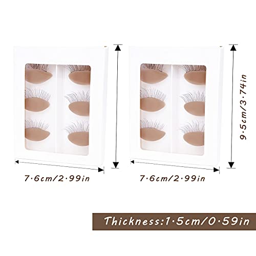 MAIZOA Eyelash Extension Training Eyelids - 6 Pairs