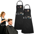 Hair Stylist Apron with 4 Pockets & Adjustable Strap