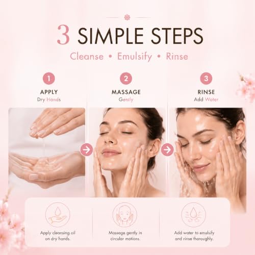 Bihada Cleansing Oil for Face - Makeup Remover & Deep Pore Cleanser