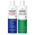PHARMBANNER OTC Medicated Dandruff Shampoo & Conditioner Set 11.84 fl oz (Pack of 2) Tea Tree