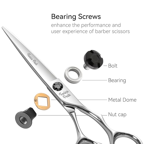 CNC Professional Hair Cutting Scissors 6.0 Inch Sharp Convex Blade
